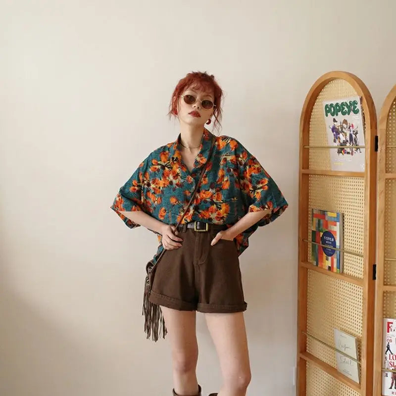 Vintage Floral Vacation Shirt
