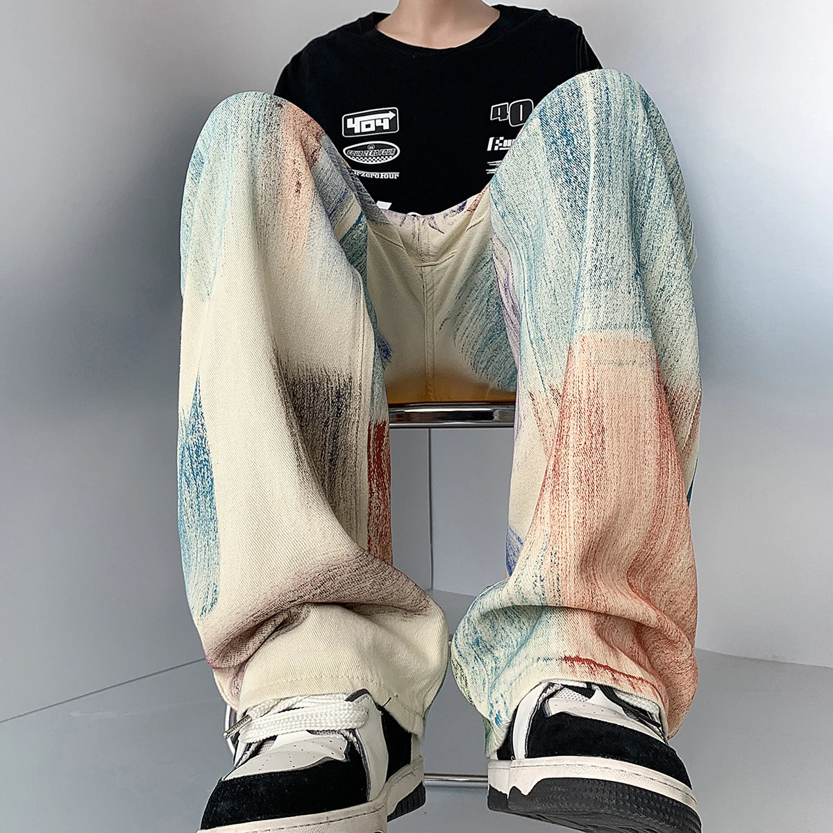 Pastel Study Straight-Leg Jeans β product photograph
