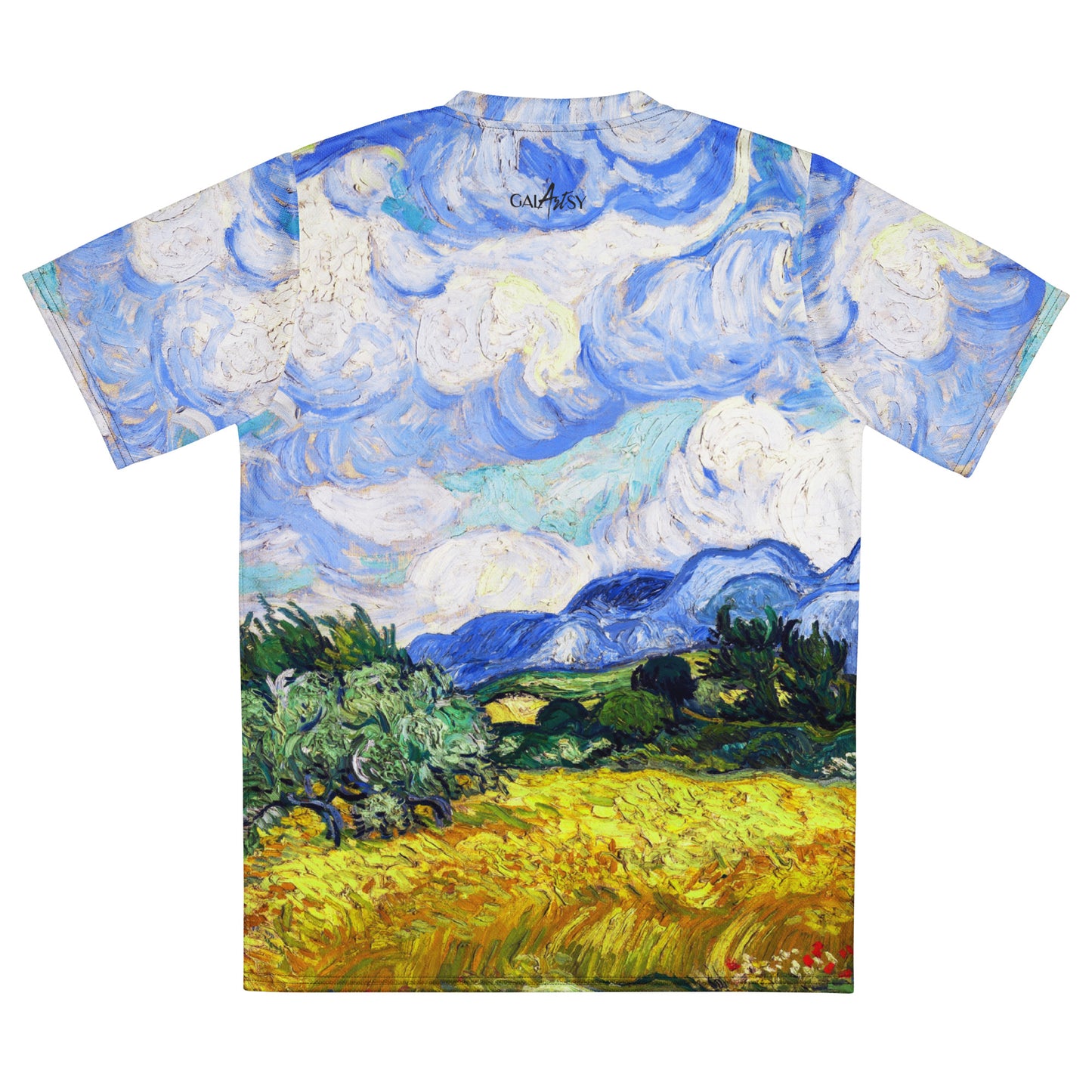 Wheat Field with Cypresses unisex sports jersey