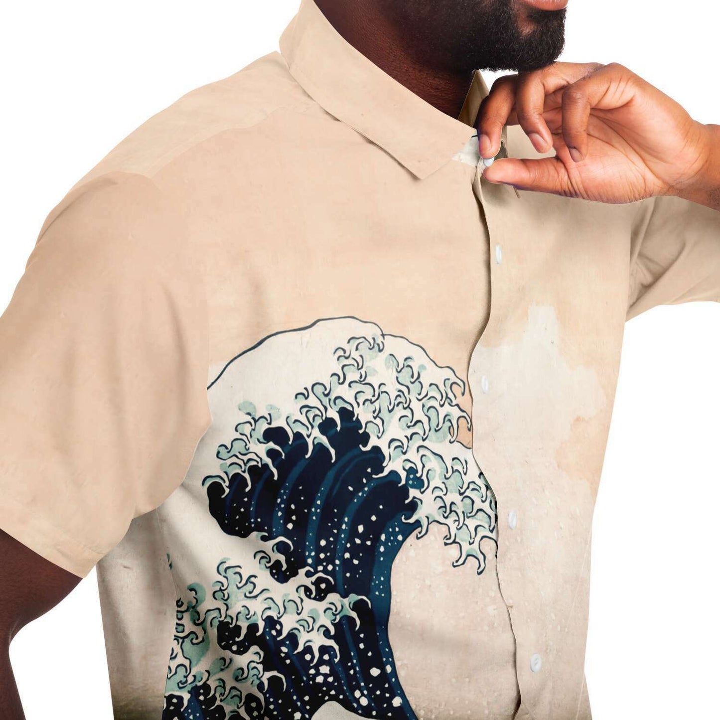 Hokusai The Great Wave off Kanagawa BUTTONED SHIRT