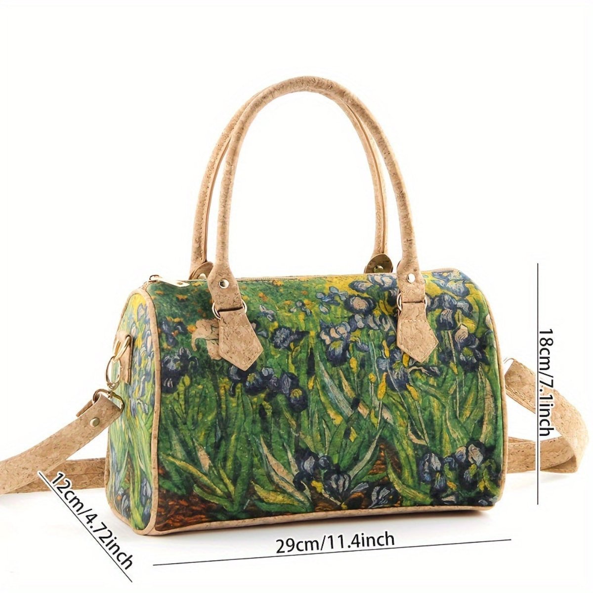 Van Gogh Irises Boston Bag