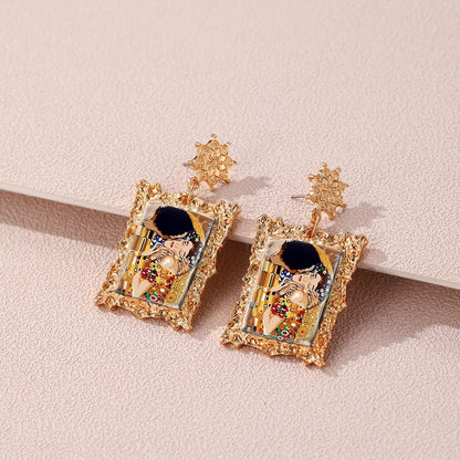 Gustav Klimt Framed Earrings