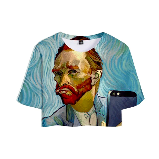 Van Gogh Crop Tops