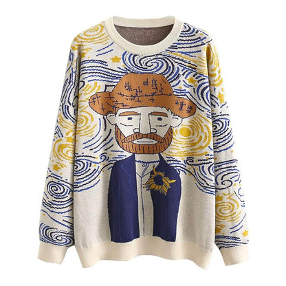 Van gogh Cartoon Sweater