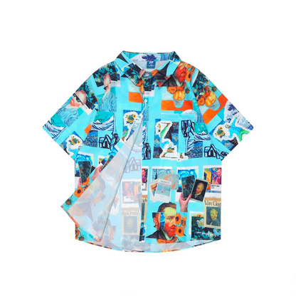 Van Gogh collage Hawaiian Shirt