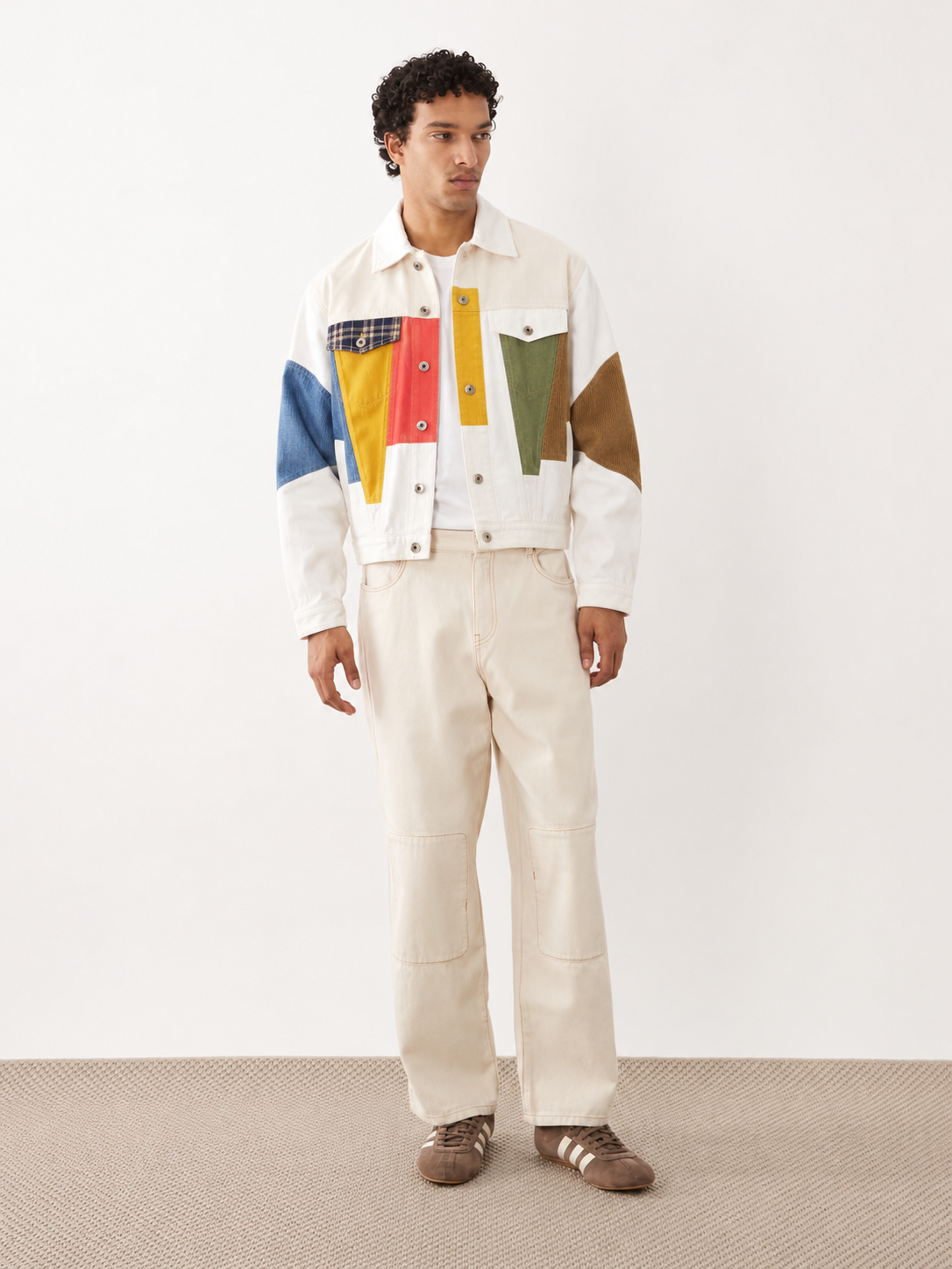 Geometric Abstract Oversized Jacket
