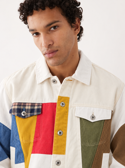 Geometric Abstract Oversized Jacket