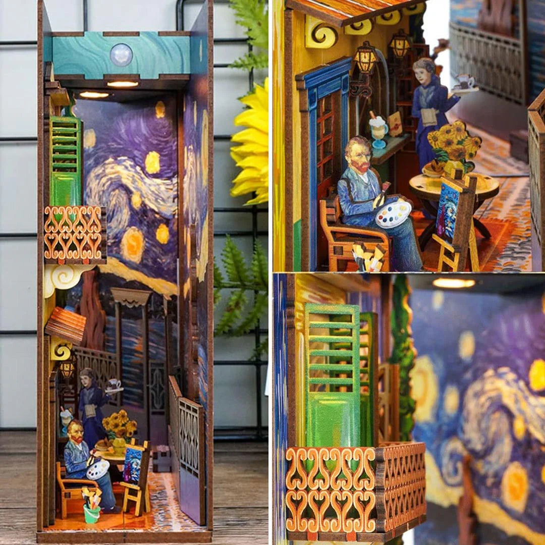 Vincent's World Wooden Book Nook Insert