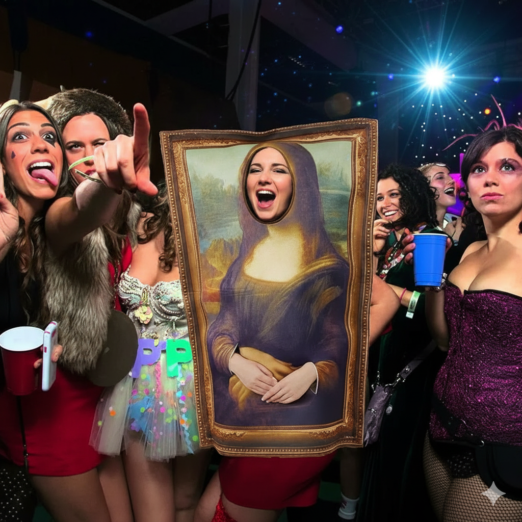 Mona Lisa & The Scream Halloween Costumes