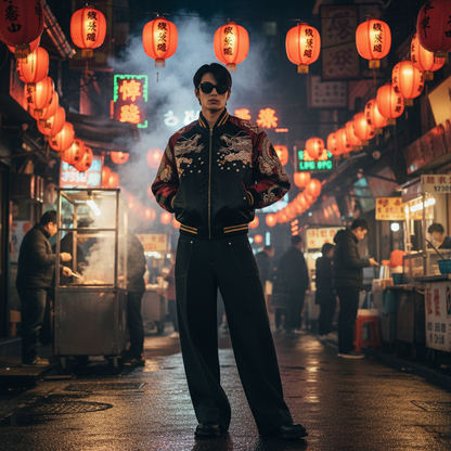 Obsidian Bloom Reversible Sukajan Jacket