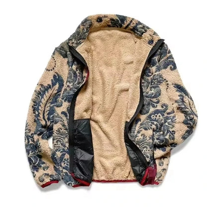 Porcelain Bloom Sherpa Jacket