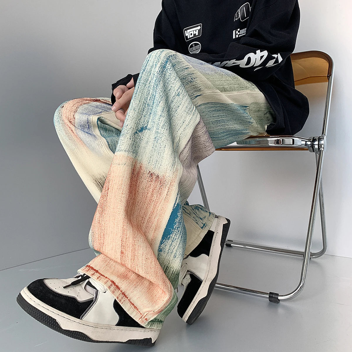 Pastel Study Straight-Leg Jeans — product photograph