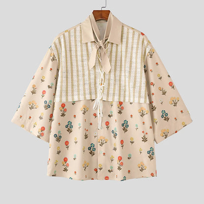 Botanical Patchwork Short Sleeve Shirt