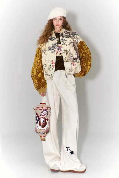 Horse & Pine Velvet Jacket