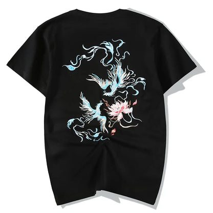 Embroidered Eternal Phoenix Dance T-shirt