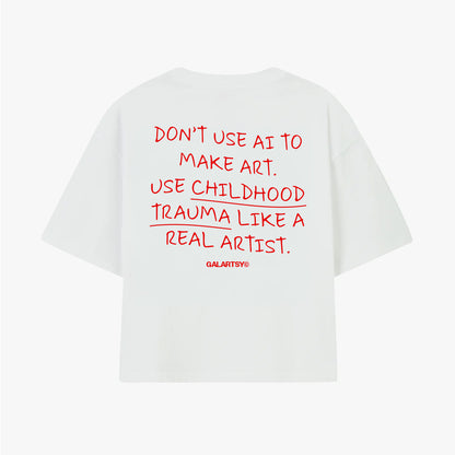 Don't. use Ai to make art. Use childhood trauma like a real Artist.
