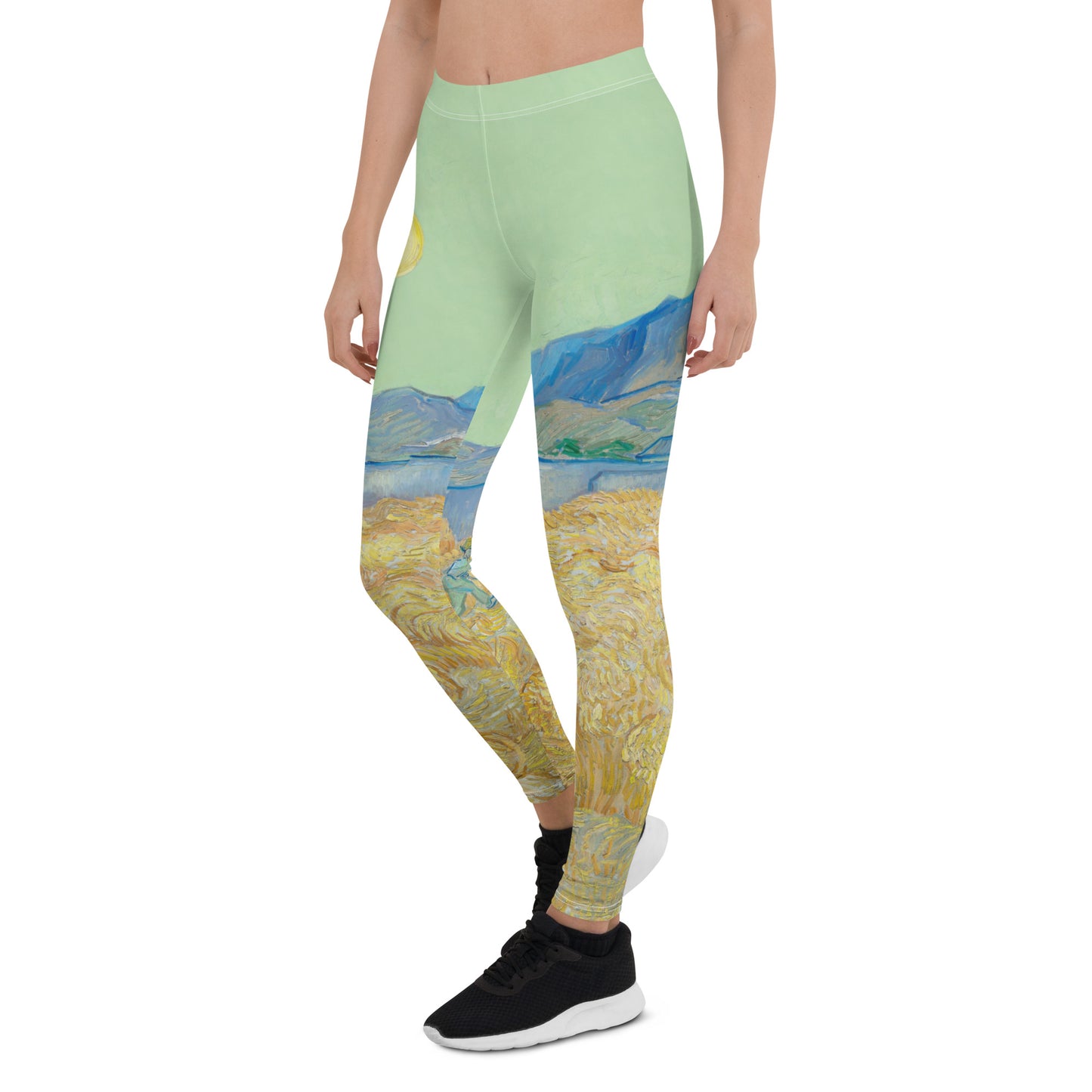 Van Gogh wheat field with a reaper Leggings