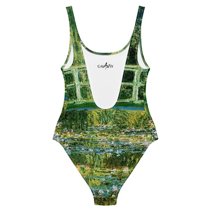 Claude Monet The Water Lily Pond One-Piece Swimsuit