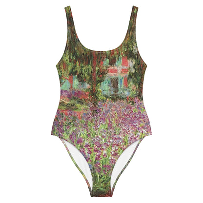 Claude Monet The Water Lily Pond One-Piece Swimsuit