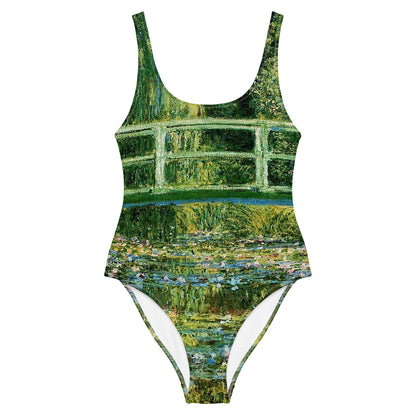 Claude Monet The Water Lily Pond One-Piece Swimsuit