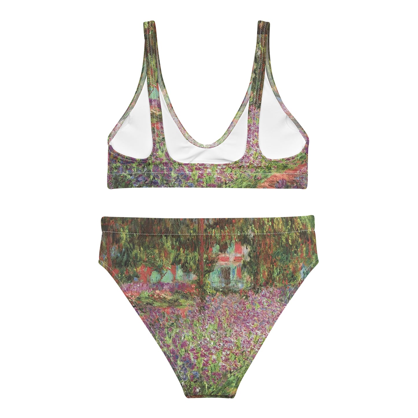 Claude Monet The Artist's Garden at Giverny high-waisted bikini