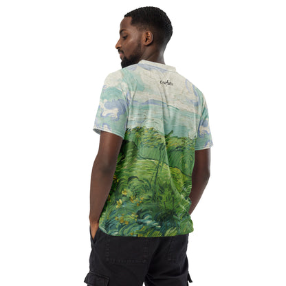 Van Gogh Green Field unisex sports jersey