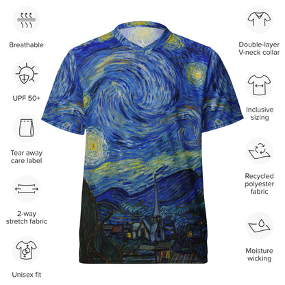 Van Gogh Starry Night unisex sports jersey