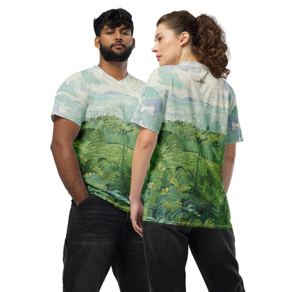 Van Gogh Green Field unisex sports jersey