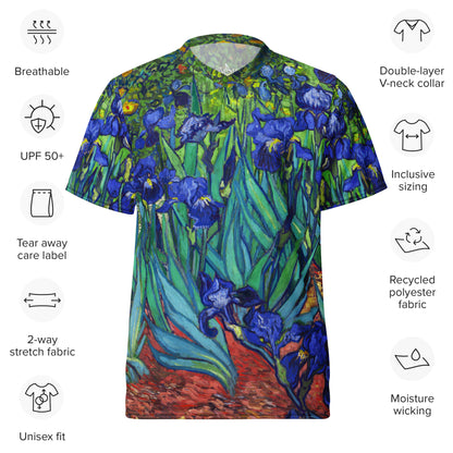 Van Gogh Irises unisex sports jersey