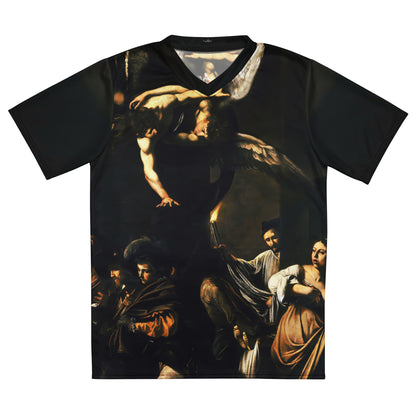 The Seven Works of Mercy Caravaggio unisex sports jersey