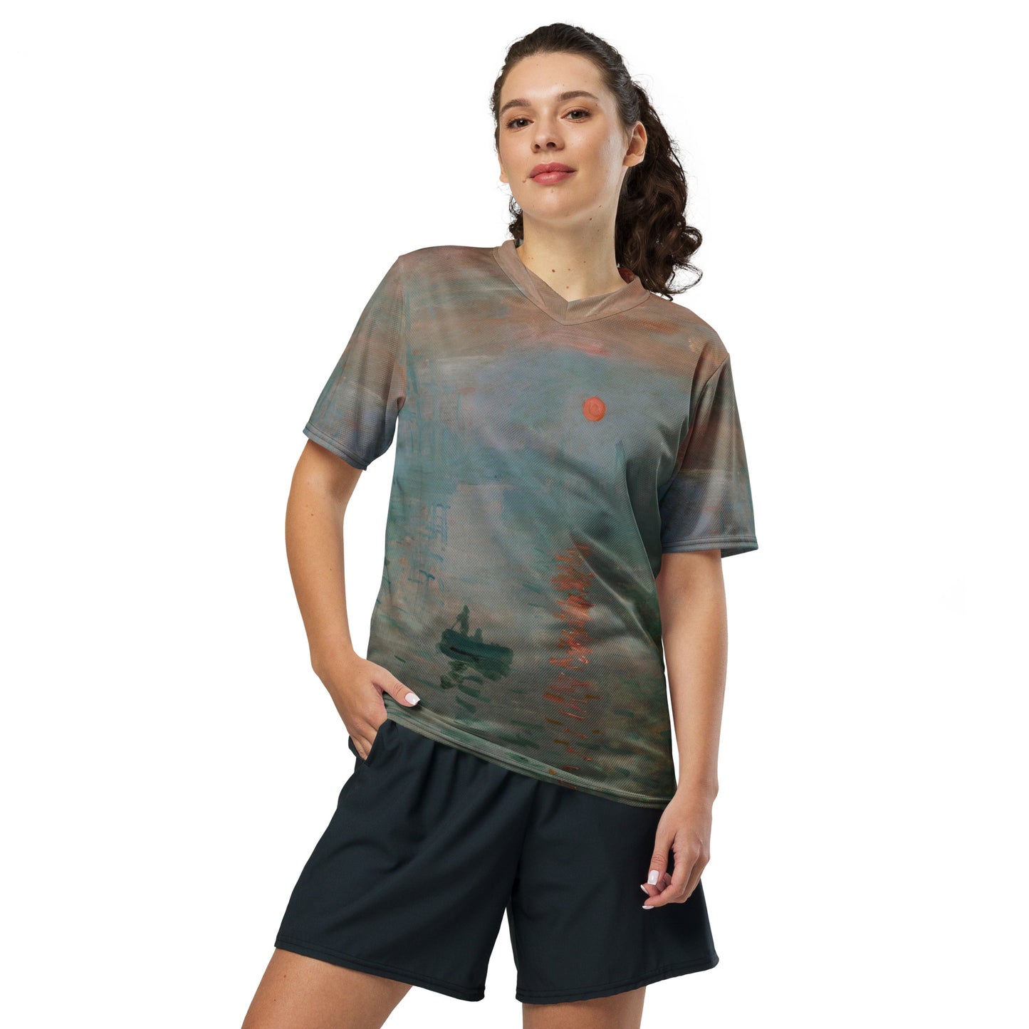 Claude Monet Impression, Sunrise unisex sports jersey