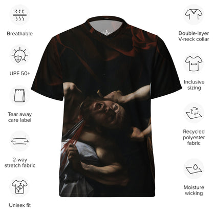 Judith Beheading Holofernes unisex sports jersey