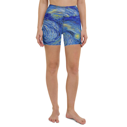 Starry Night Yoga Shorts