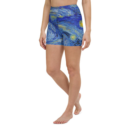 Starry Night Yoga Shorts