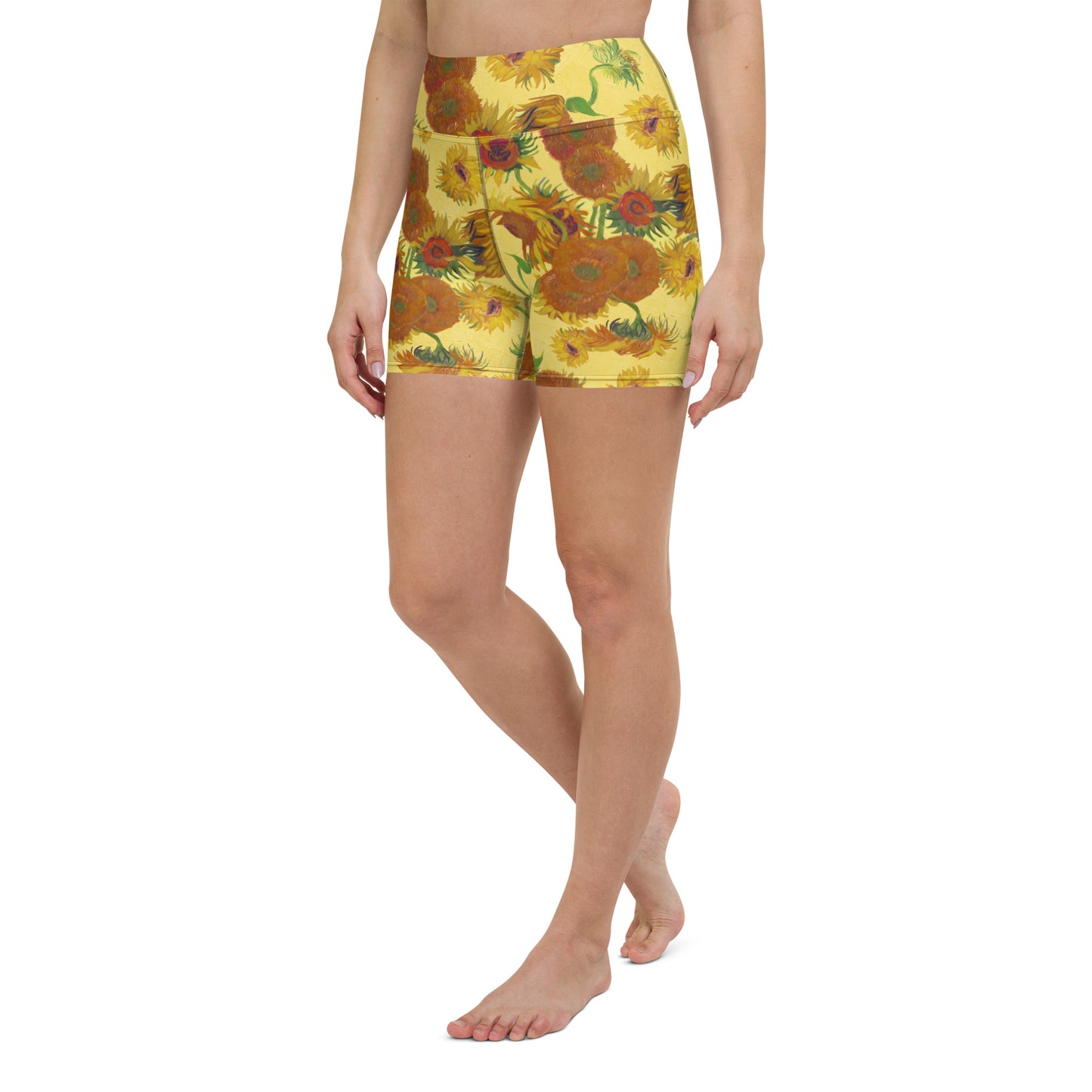 Sunflowers Yoga Shorts