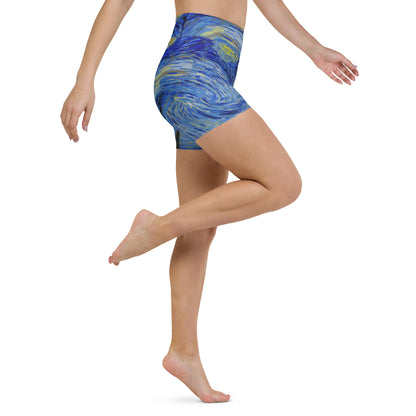 Starry Night Yoga Shorts