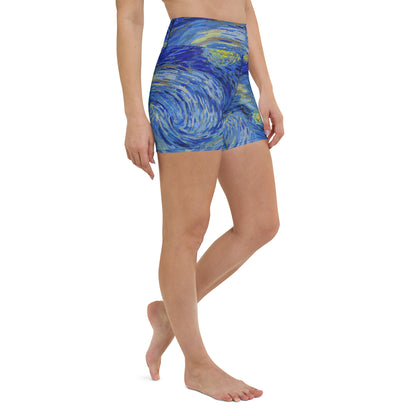 Starry Night Yoga Shorts