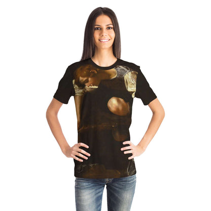 Narcissus Caravaggio t-shirt