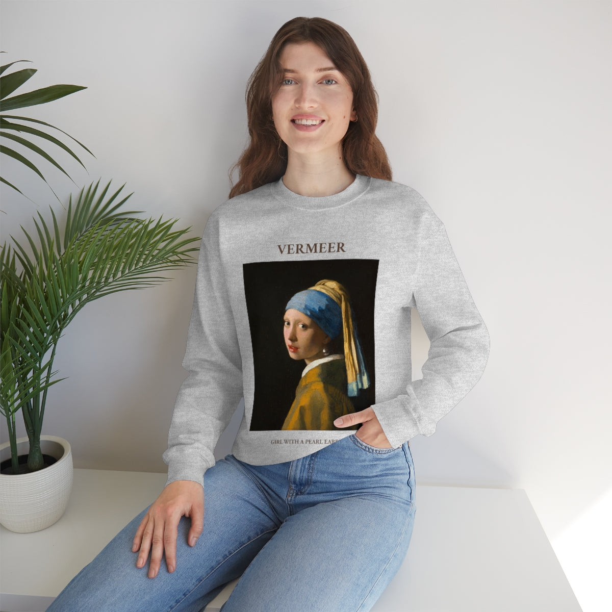 Vermeer Girl with a Pearl Earring  Sweatshirt