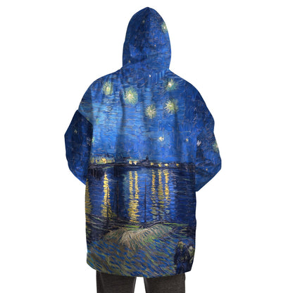 Starry night over the rhone Van Gogh Snug Hoodie