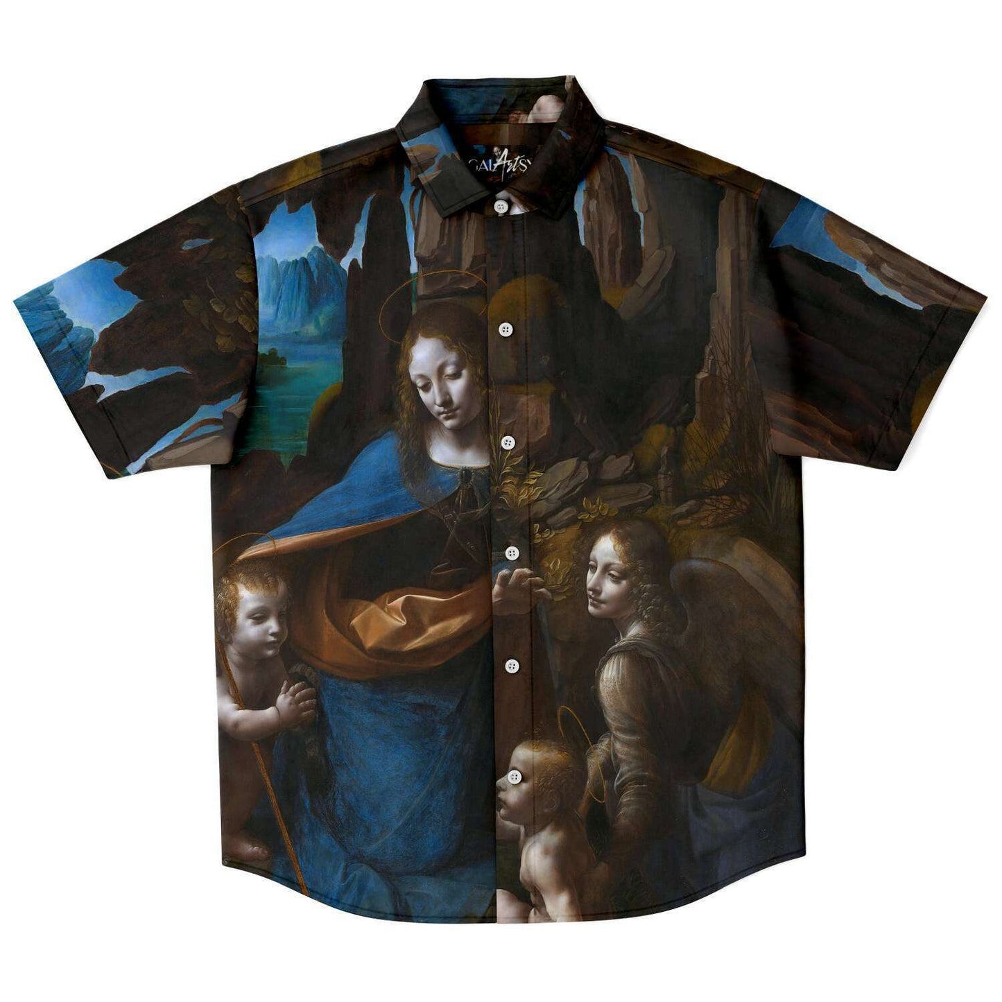 Leonardo Da Vinci Virgin Of The Rocks BUTTONED SHIRT