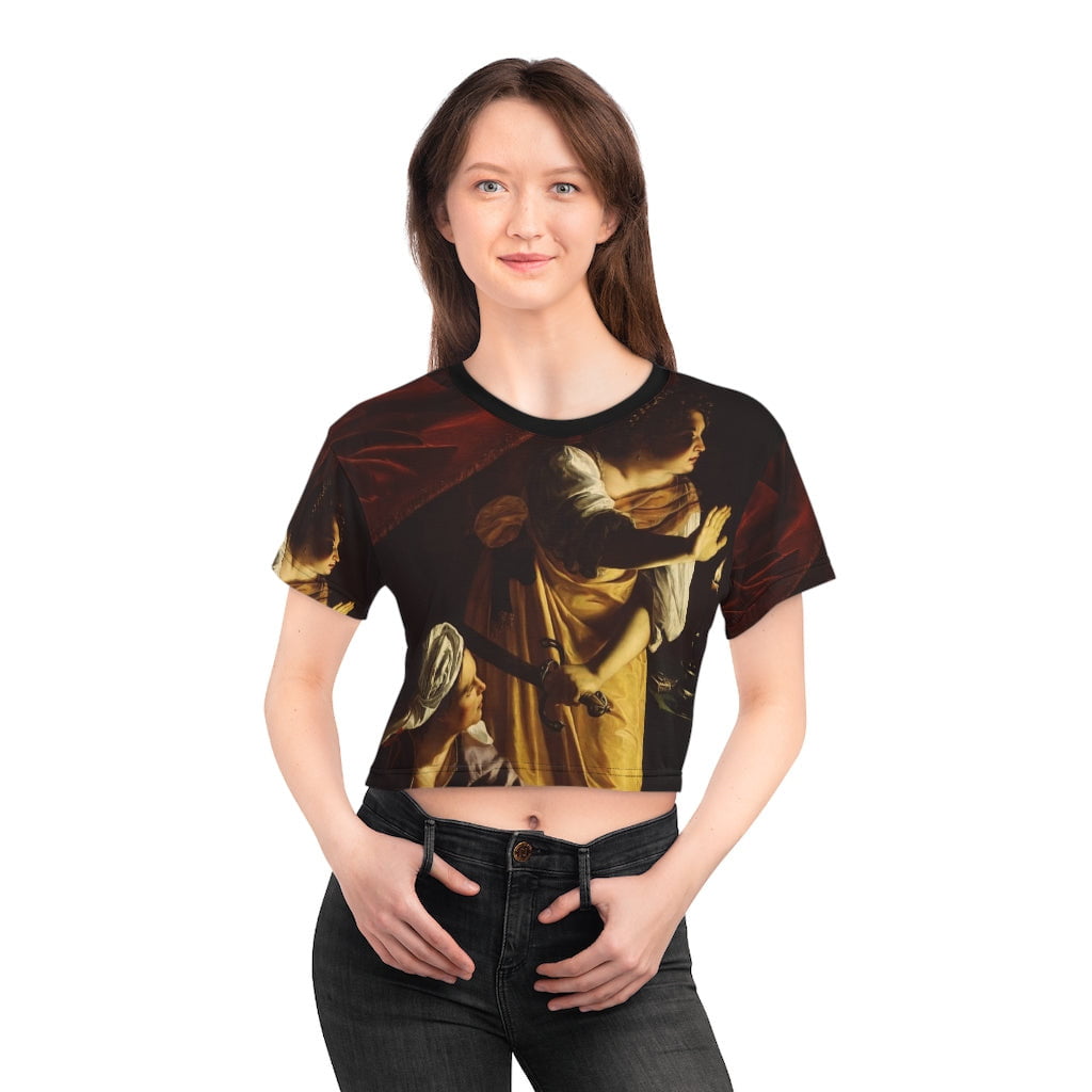 Judith and Her Maidservant Artemisia Gentileschi Crop Top