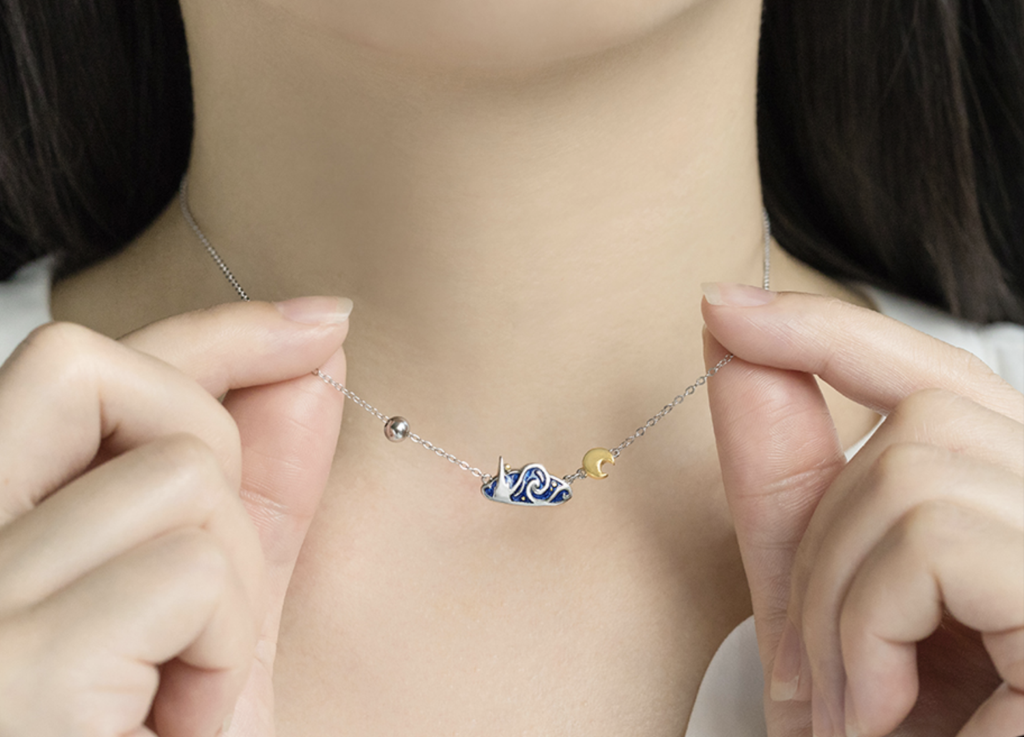 Van Gogh Starry Night inspired Necklace