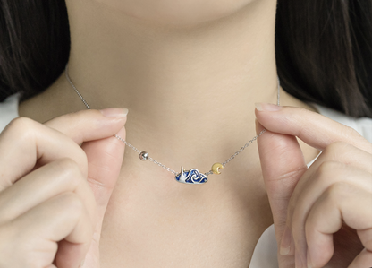 Van Gogh Starry Night inspired Necklace