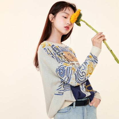 Van gogh Cartoon Sweater