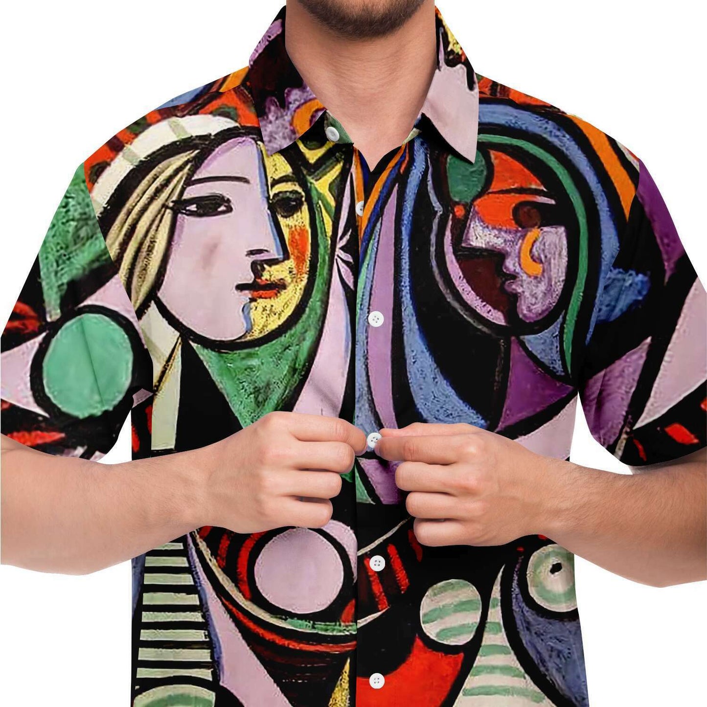 Picasso Girl before a Mirror  BUTTONED SHIRT