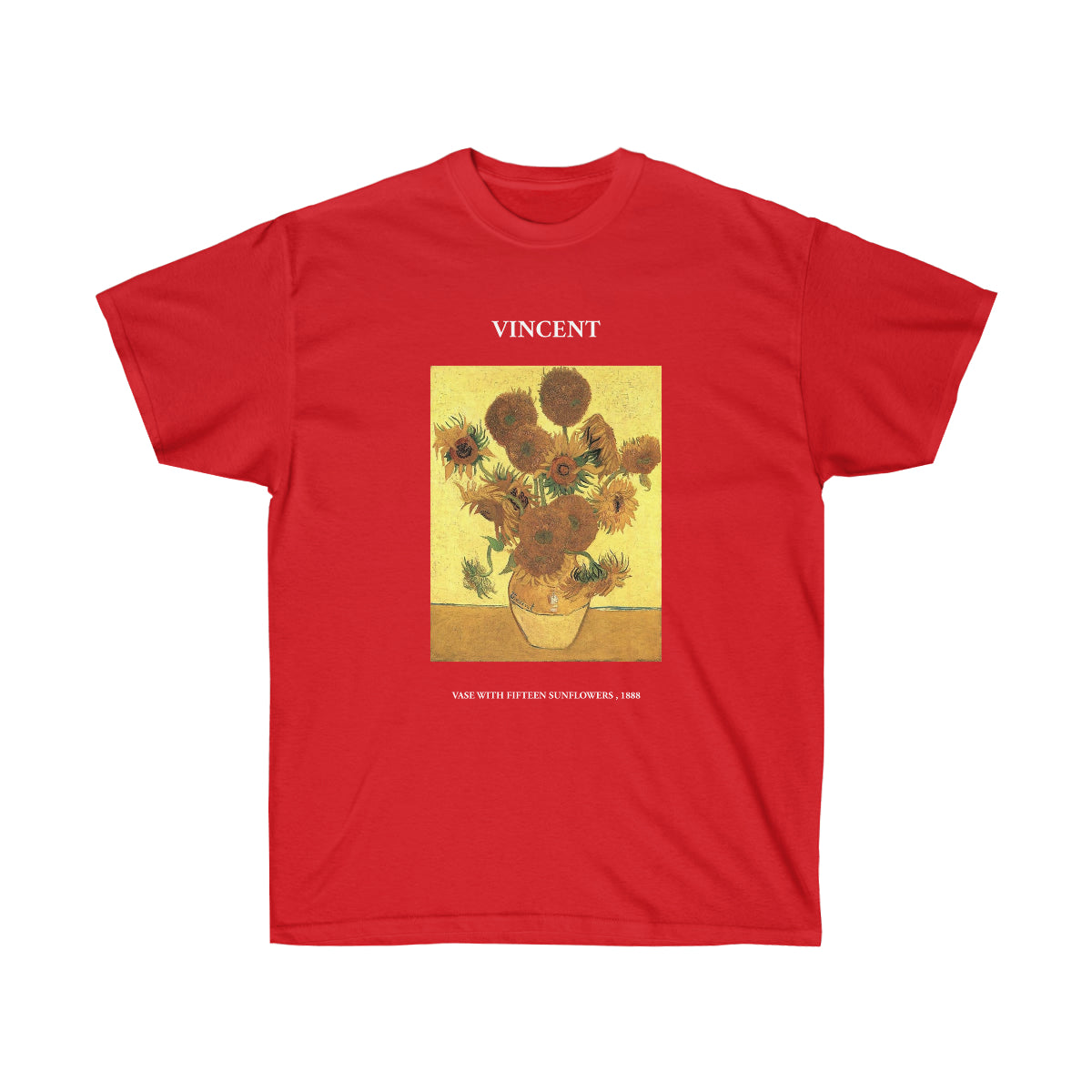 Vincent van Gogh Vase with Fifteen Sunflowers T-shirt