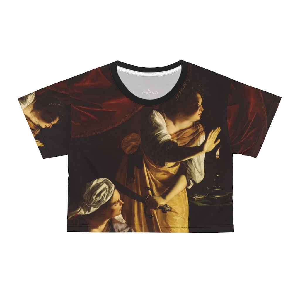 Judith and Her Maidservant Artemisia Gentileschi Crop Top