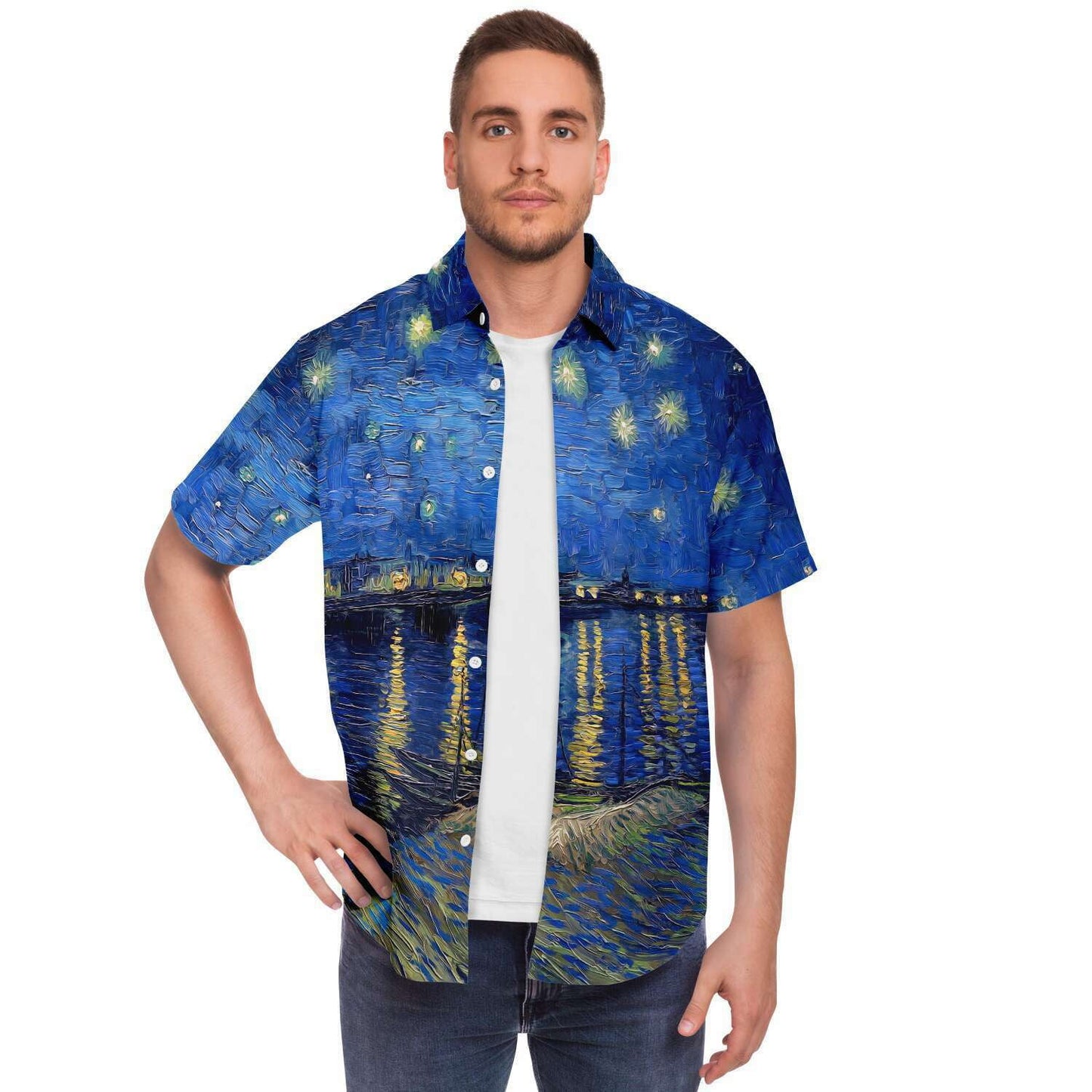 Starry Night Over The Rhone Buttoned Shirt