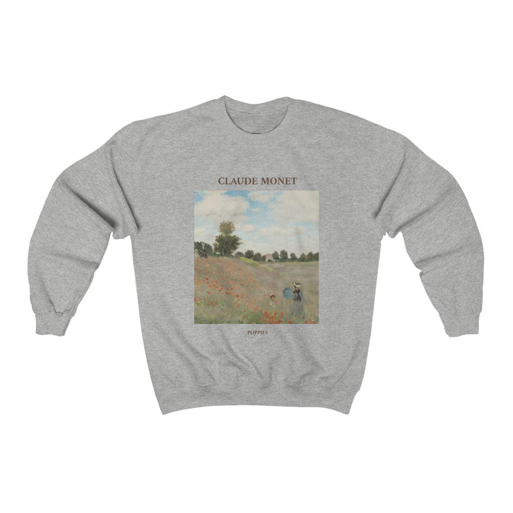 Claude Monet Wild Poppies Sweatshirt